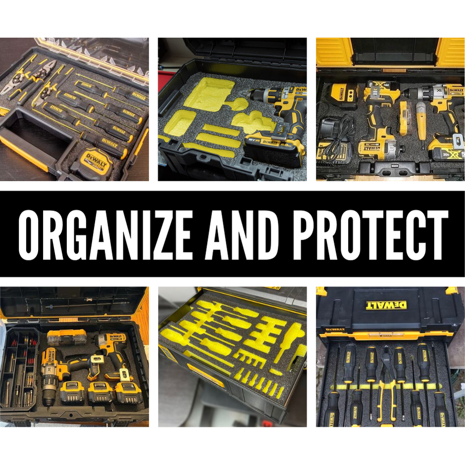 DeWalt Tstak II Flat Top Toolbox - Kaizen Insert
