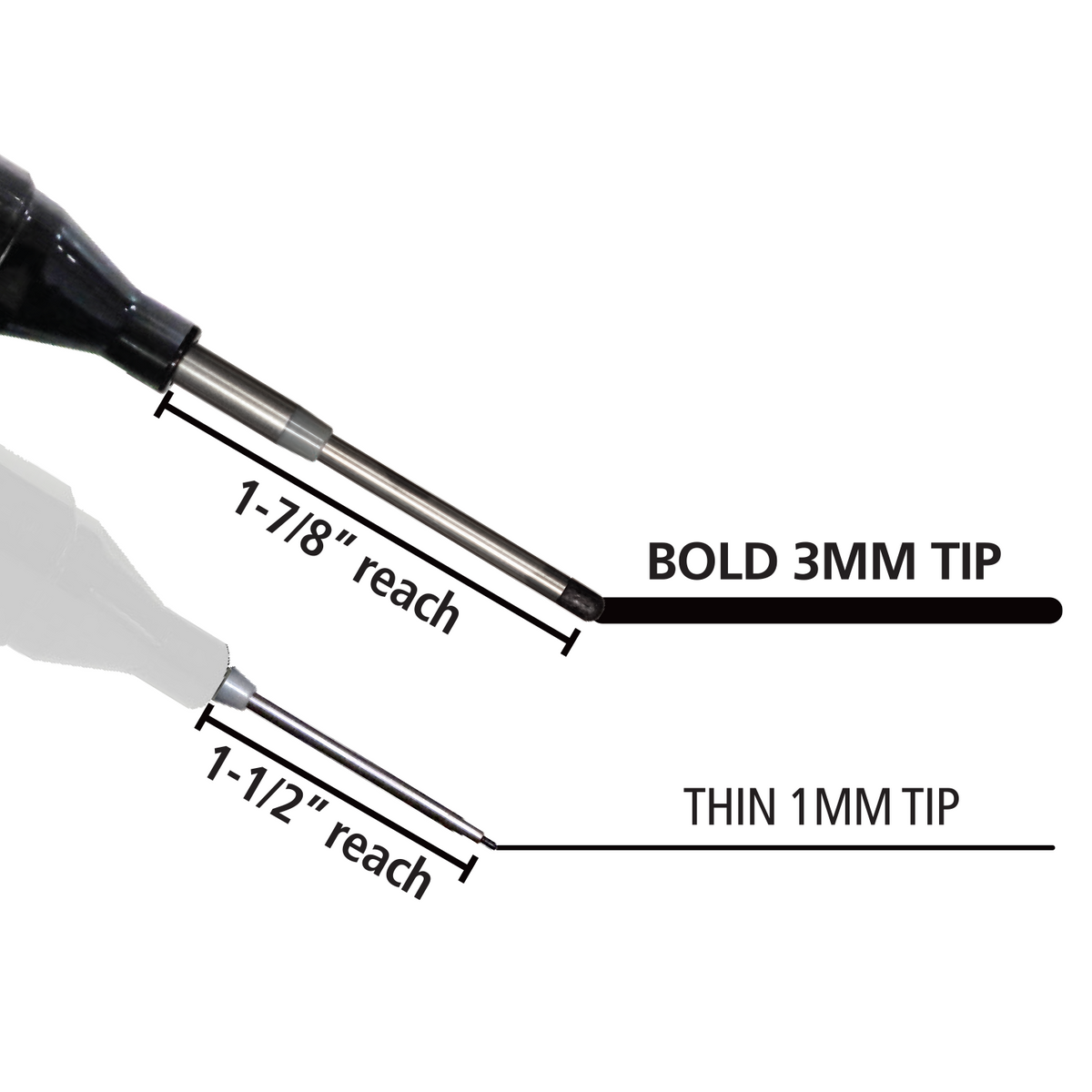 FastCap Long Nose Marker Silver