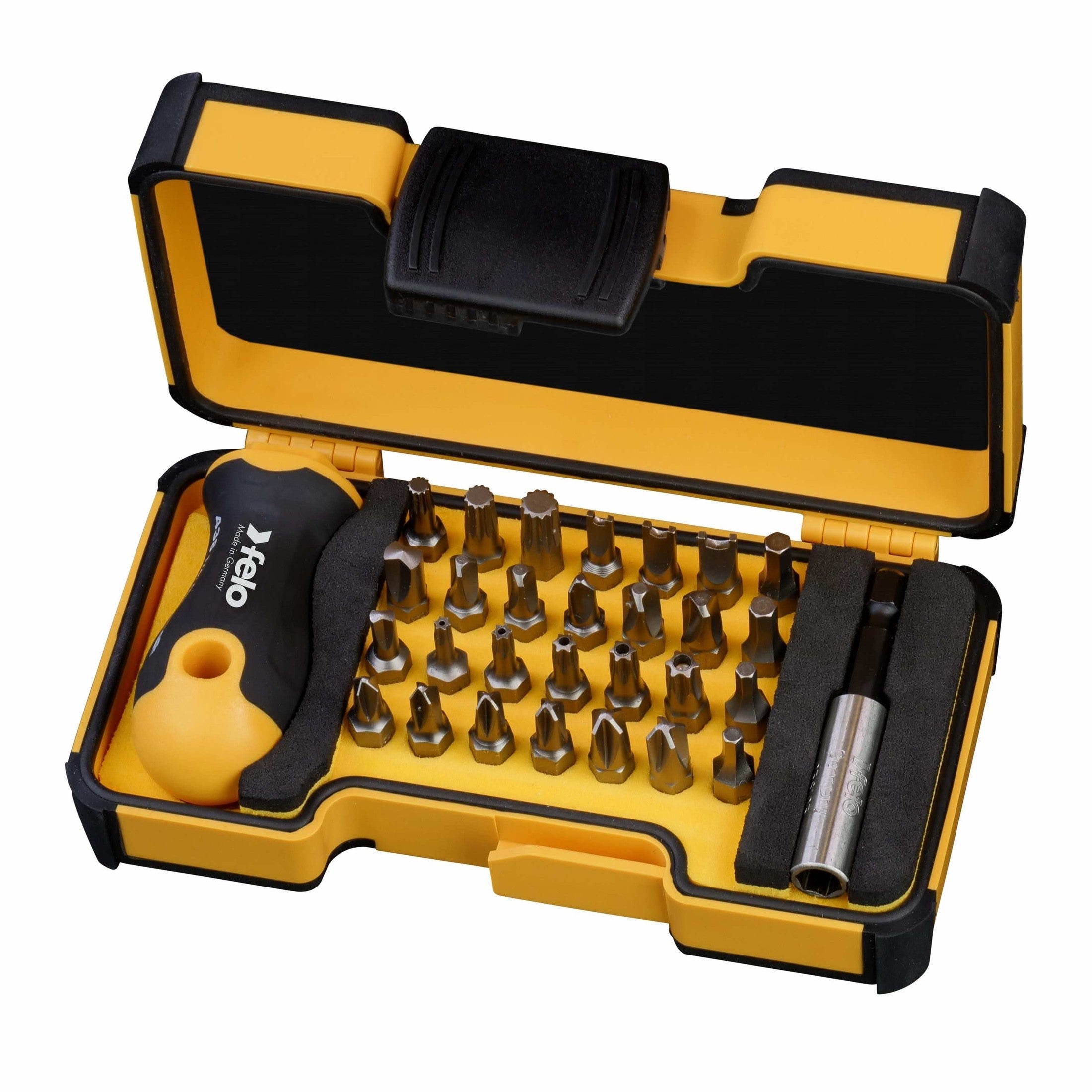 Felo 02073016 Bit set HEX/XZN/TX TR/TS/Tri/SPANNER/CLUTCH/BH with ERGO ...