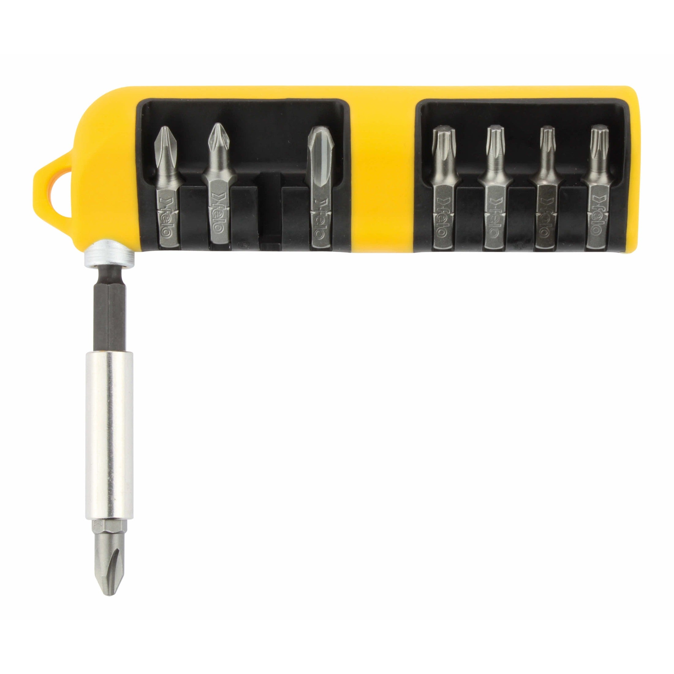 Felo 02080106 Set of SL/PH/PZ/Tx Industrial bits with bit holder in ca ...