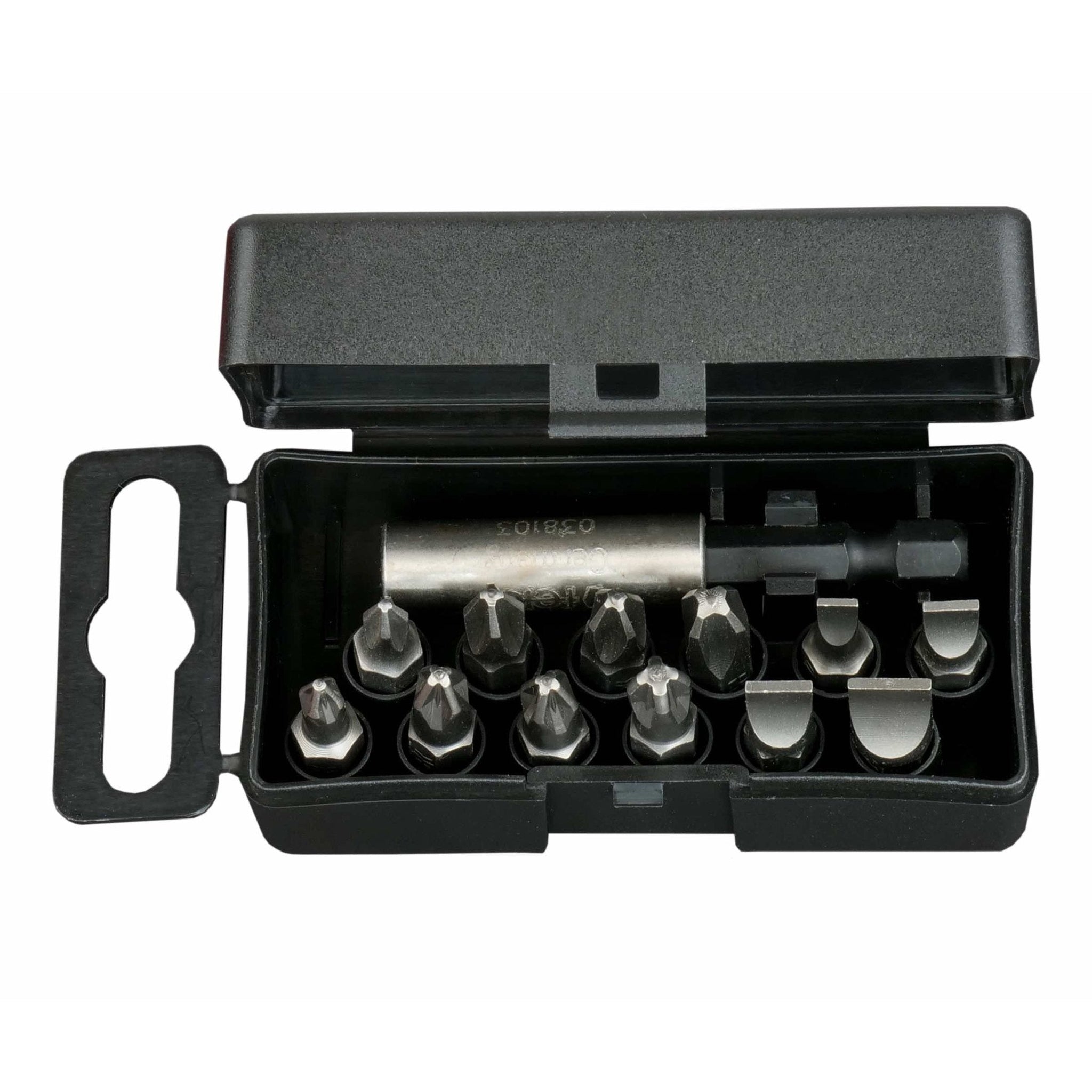 Felo 02091016 Profi Bit Box 13 Bits x 25 mm, Slotted/Phillips/Pozidriv + Bitholder