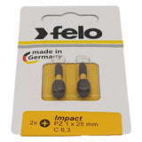 Felo 02101241 Impact cross bit series Impact PZ 1X25, 2 pcs