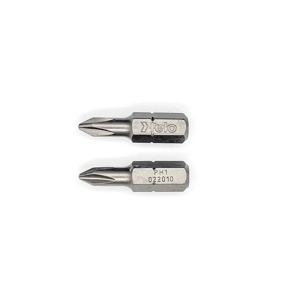 Felo 02201036 Phillips #1 x 25 mm Bits - 2 Pieces