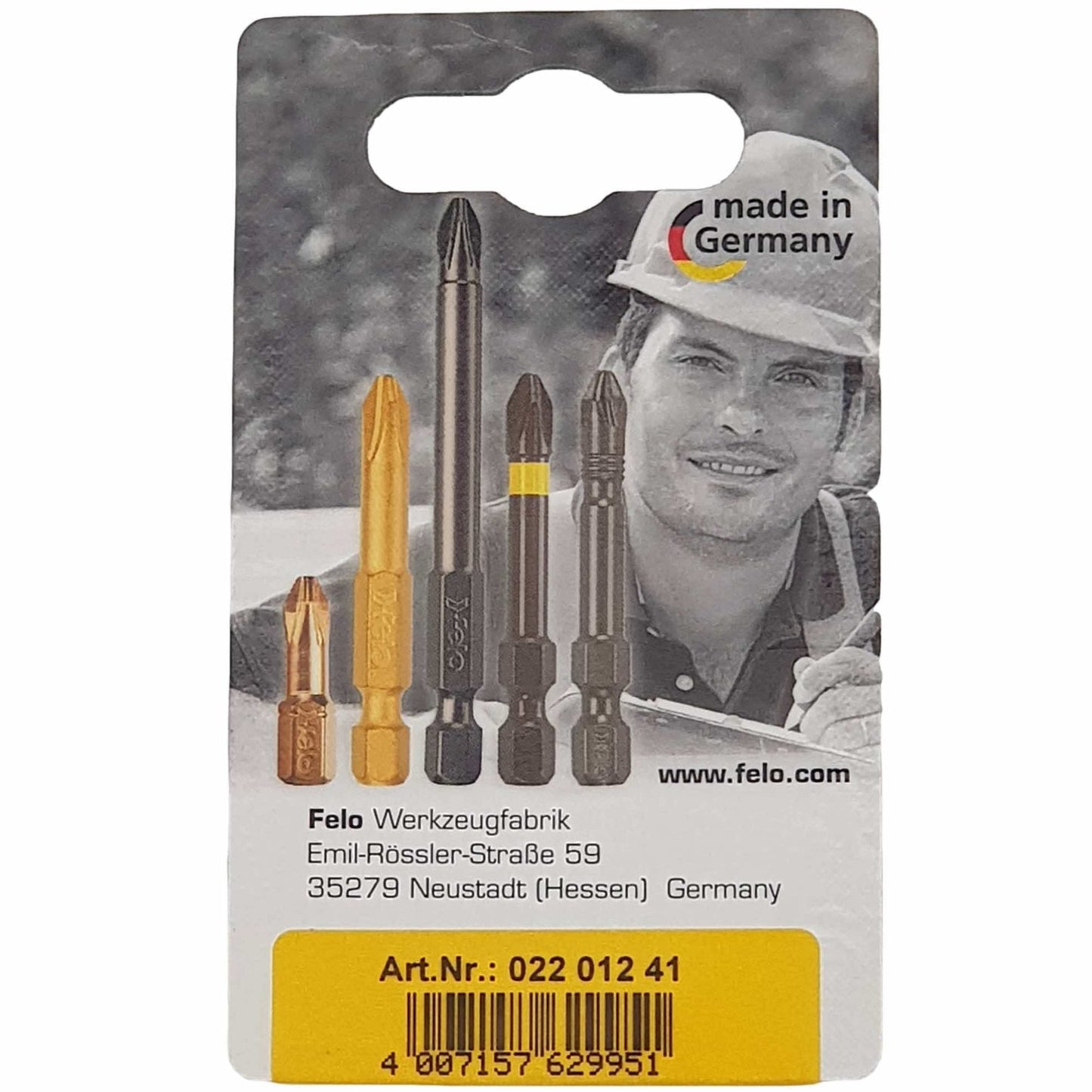 Felo 02201241 Phillips #1 x 25 mm Impact Bit - 2 Pieces
