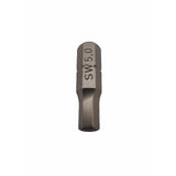 Felo 02450010 Industrial Metric Hex Bit, 5.0 x 25 mm