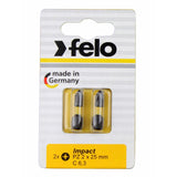 Felo 02620241 Impact bit series Impact TX20x25, 2 pcs on blister