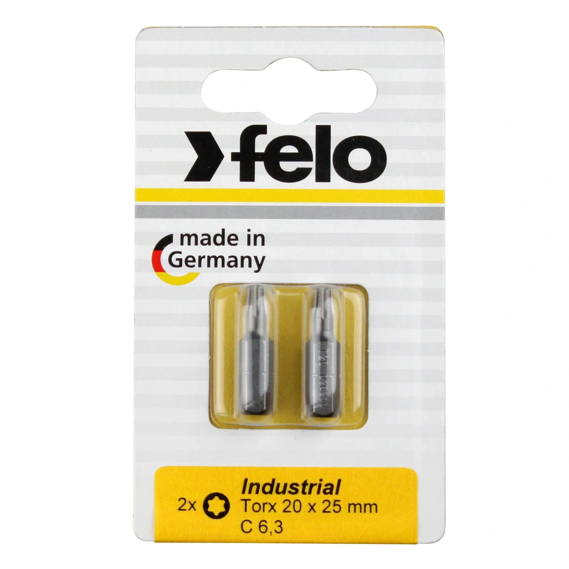 Felo 02627036 Torx T27 x 25 mm Bits - 2 Pieces