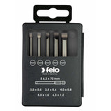 Felo 03091716 Profi Bit Box 5 Slotted Bits x 73 mm