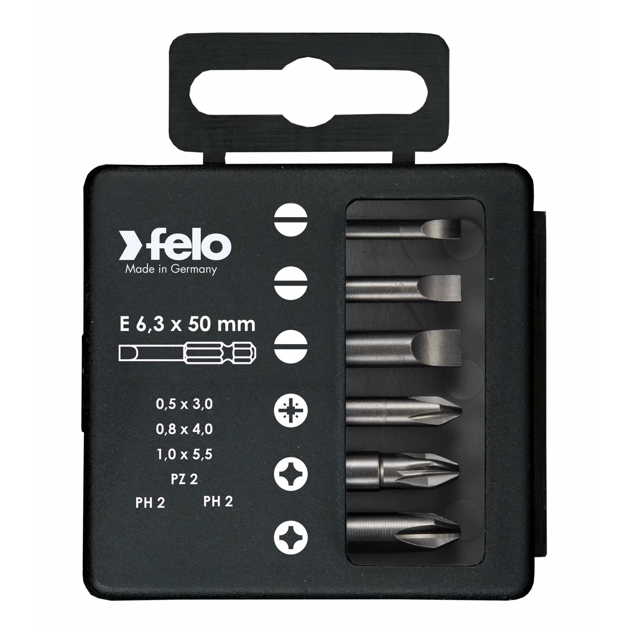 Felo 03092516 Bit set SL/PZ/PH Industrial 50 mm in case, 6 pcs – Kaizen ...