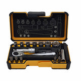 Felo 05771806 XS 18pc Box Sockets, Bits, Mini Ratchet, Bitholder, Metric
