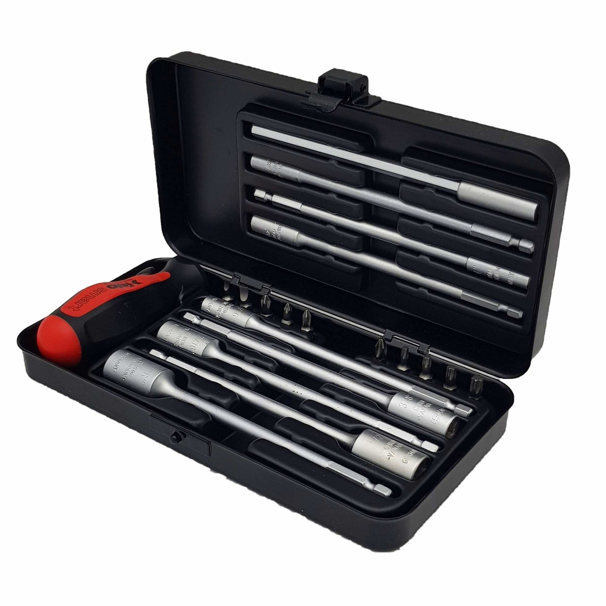 Felo 06092036 Smart Engineer Inch Tool Set with SAE Socket Blades And Bits, 20 Pieces