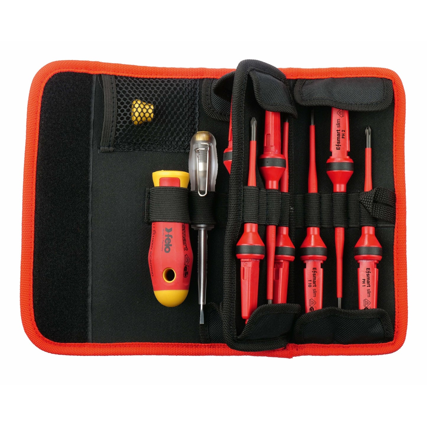 Felo 06381204 Belt bag E-smart slim VDE 13 pcs. SL/PH/PZ/TORX