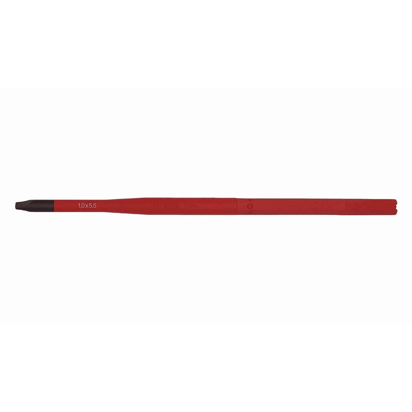 Felo 10055494 VDE Insulated Slim Blade for Torque Limiting Handle, Slotted SL 5.5 x 1.0 x 170 mm