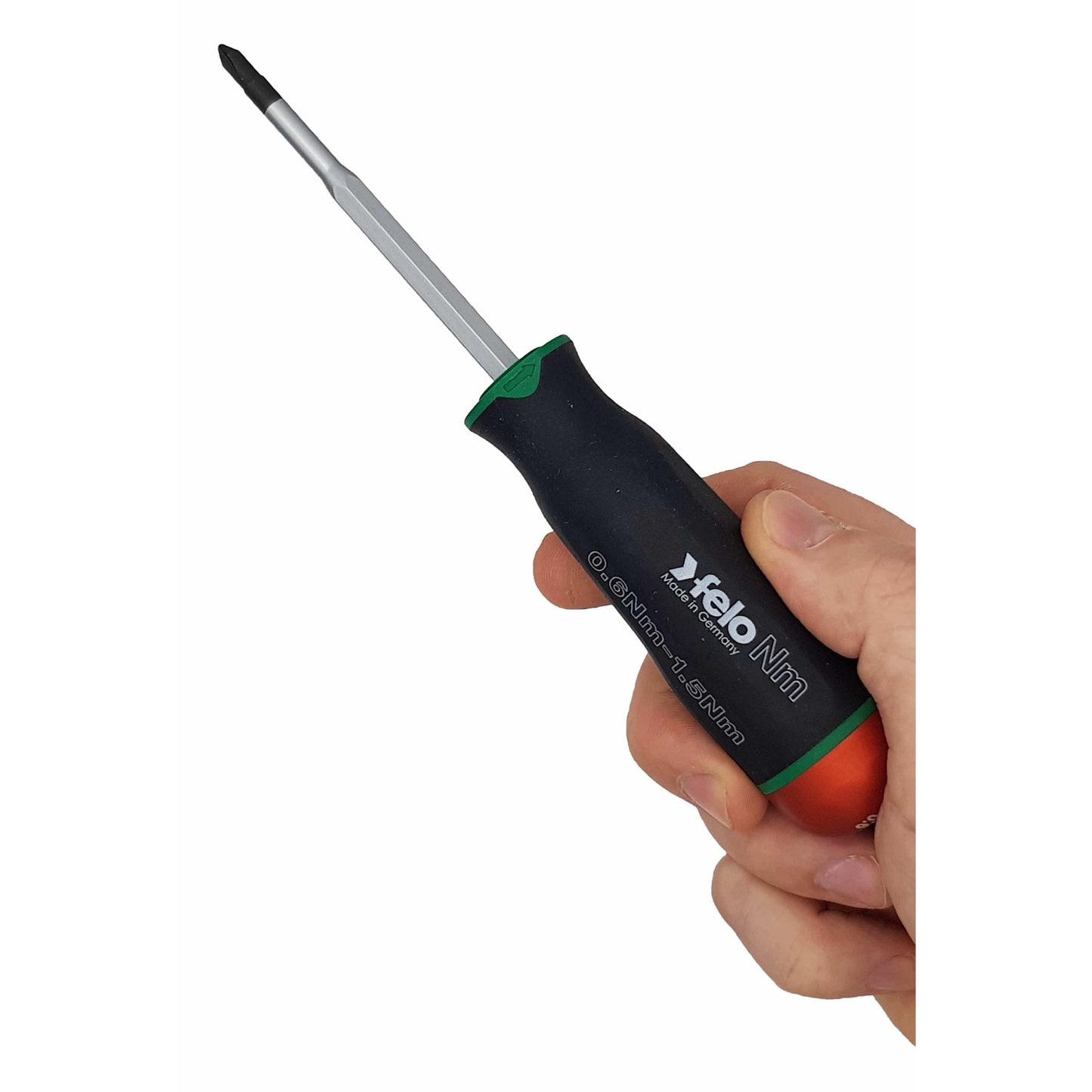 Felo 10099116 Screwdriver With Adjustable Torque NM Series 0.6-1.5 Nm & Attachments, 12 Pcs