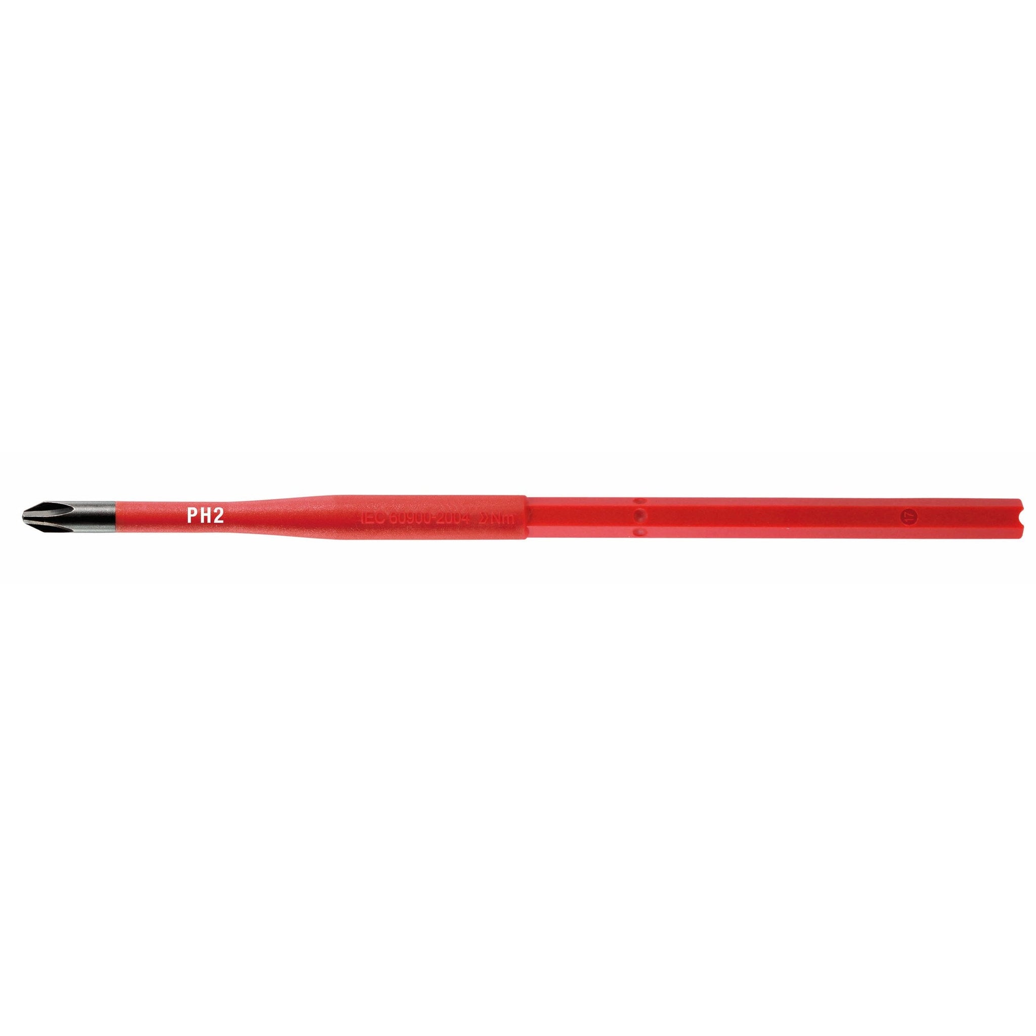 Felo 10220394 VDE Insulated Slim Blade for Torque Limiting Handle, Phillips PH 2 x 170 mm