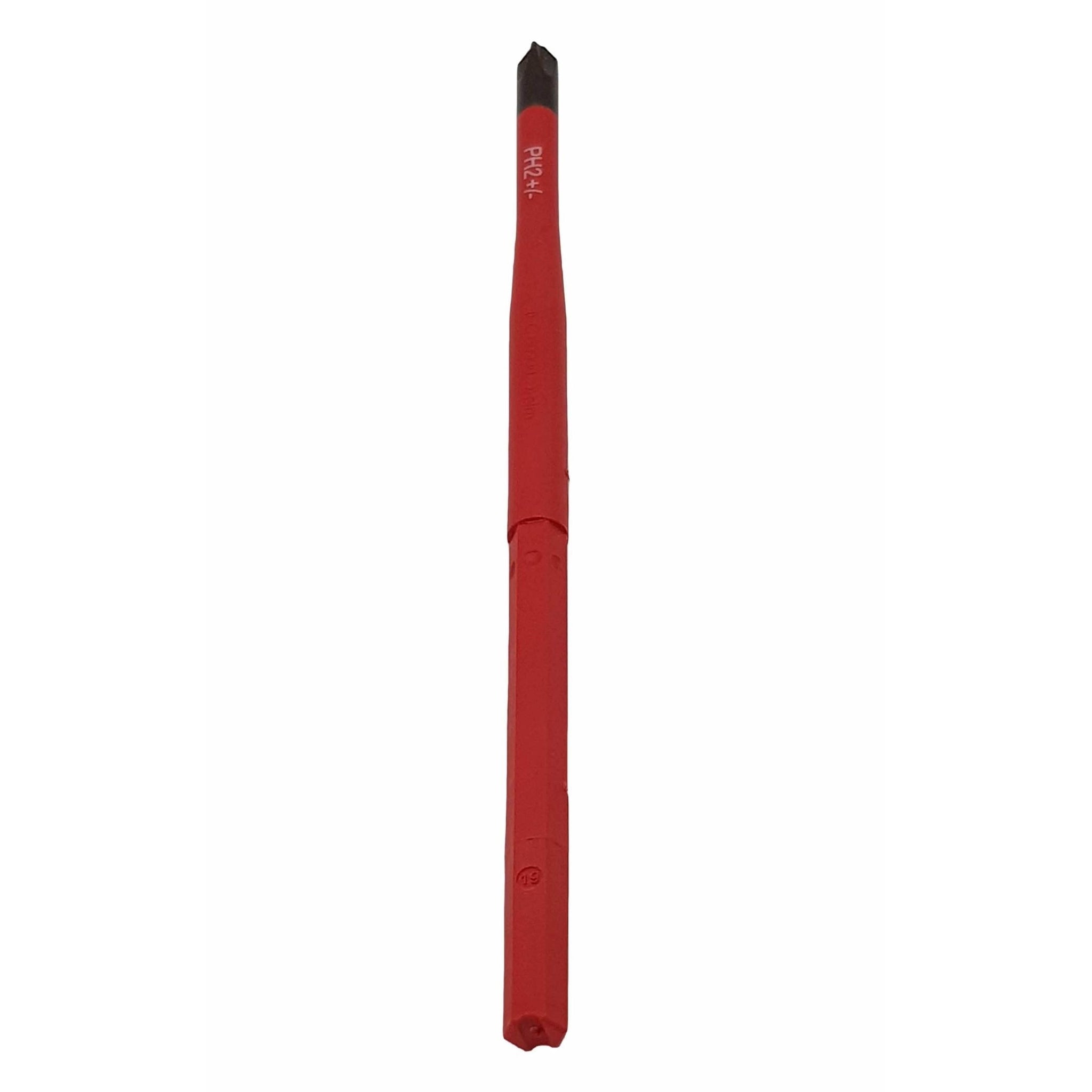 Felo 10620394 VDE Insulated Slim Blade for Torque Limiting Handle, Phillips/Slotted Plus-Minus 2 x 170 mm