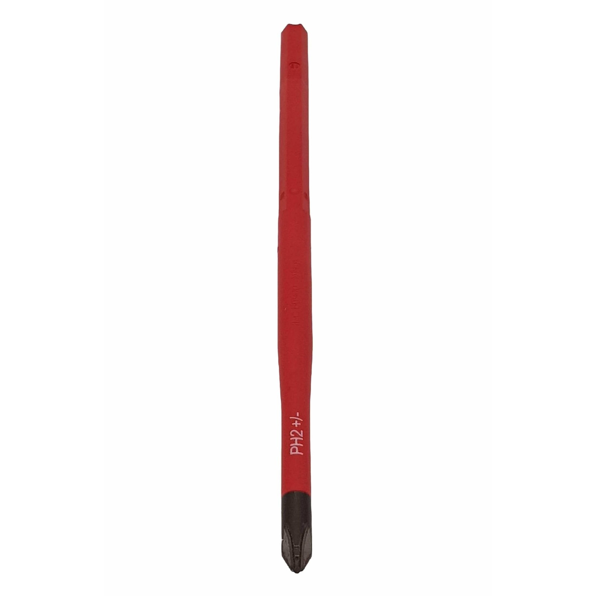 Felo 10620394 VDE Insulated Slim Blade for Torque Limiting Handle, Phillips/Slotted Plus-Minus 2 x 170 mm