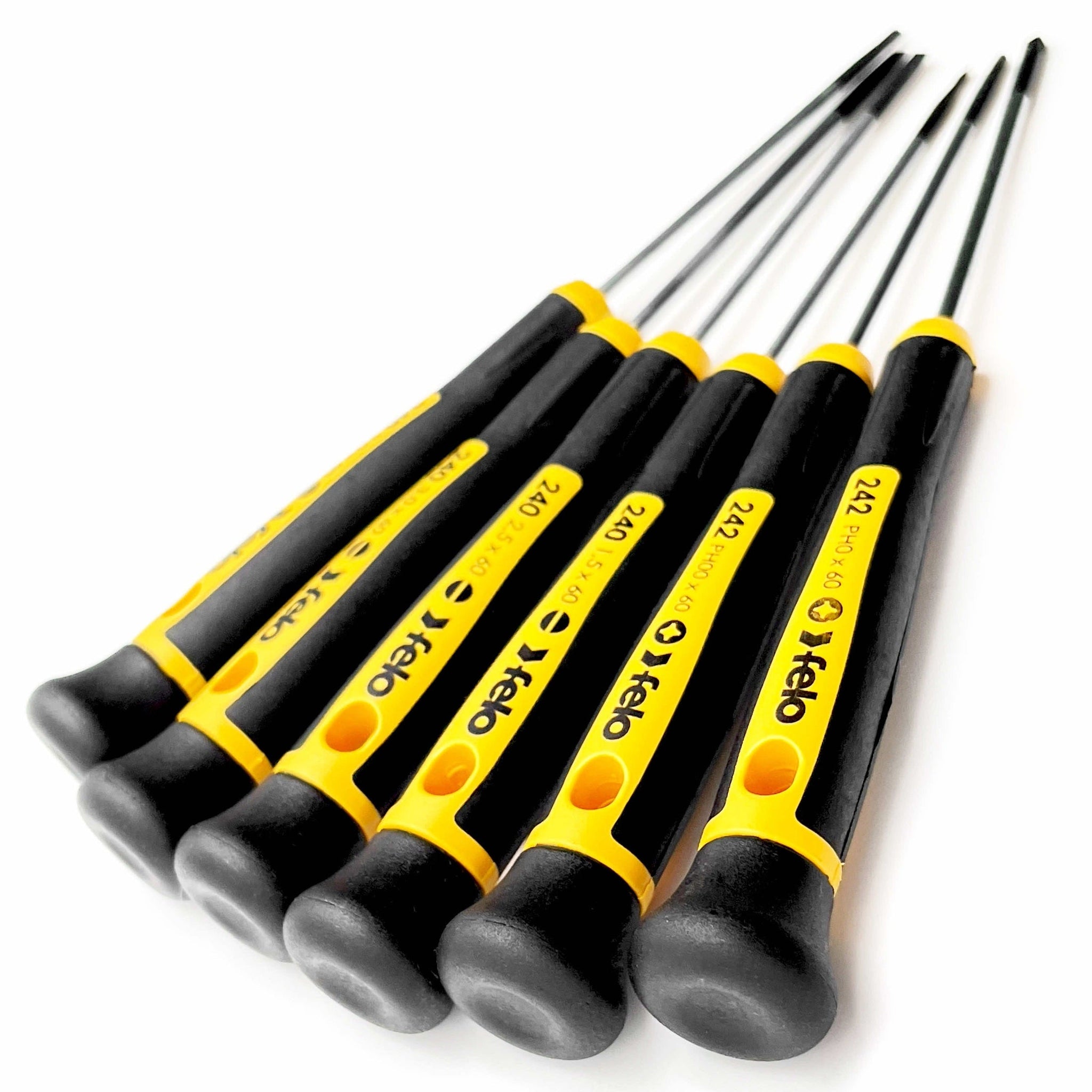 Felo 24096166 6 Piece Slotted & Phillips Precision Screwdriver Set