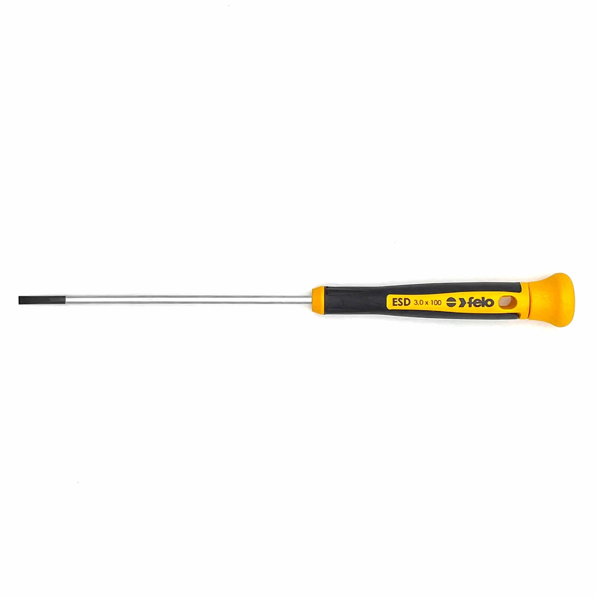 Felo 25003560 ESD 3 x 100mm Precision Slotted Screwdriver