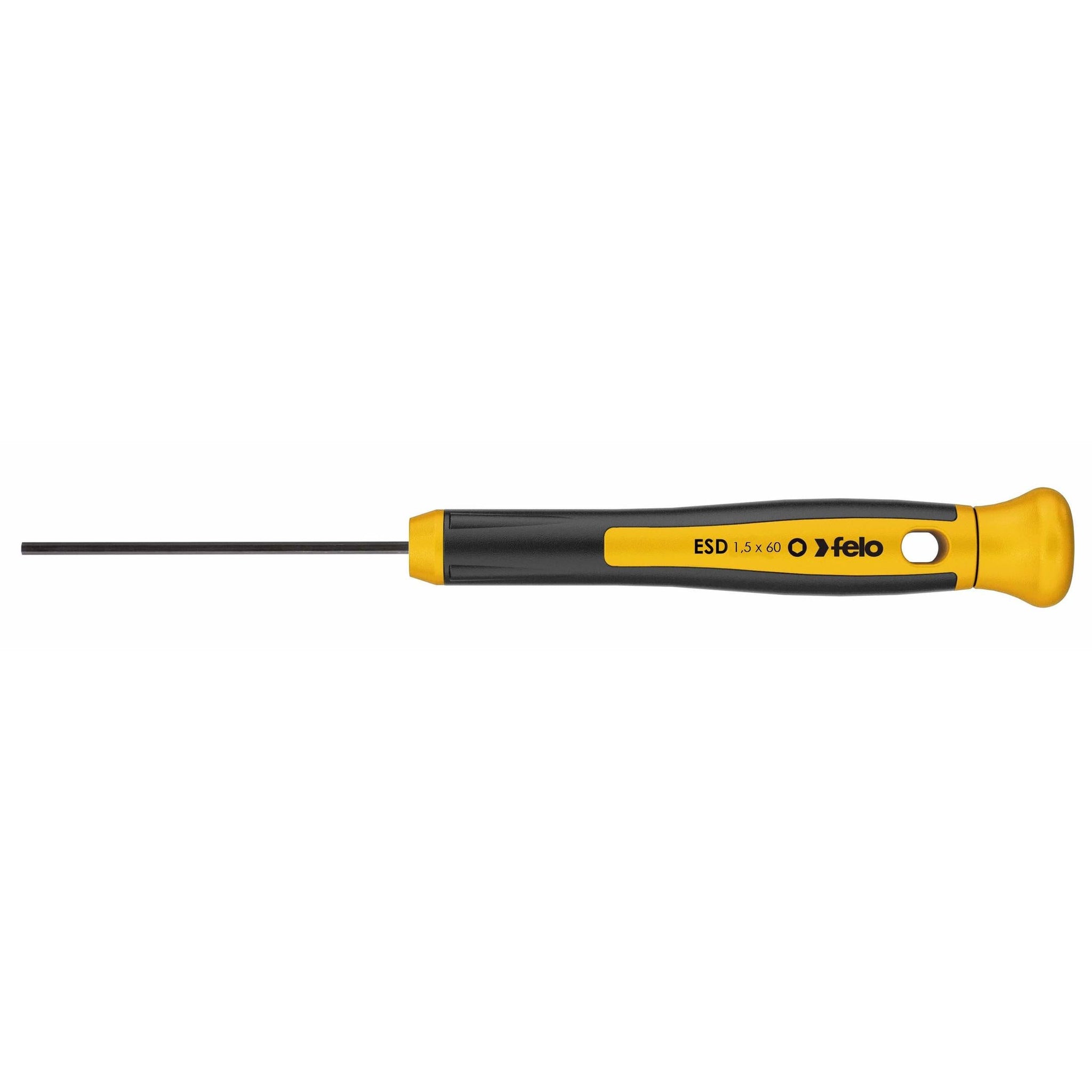 Felo 25615160 1.5 mm x 60 mm ESD Precision Hex Screwdriver