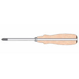 Felo 33503590 3.5 x 75mm Wood Handle Slotted Screwdriver