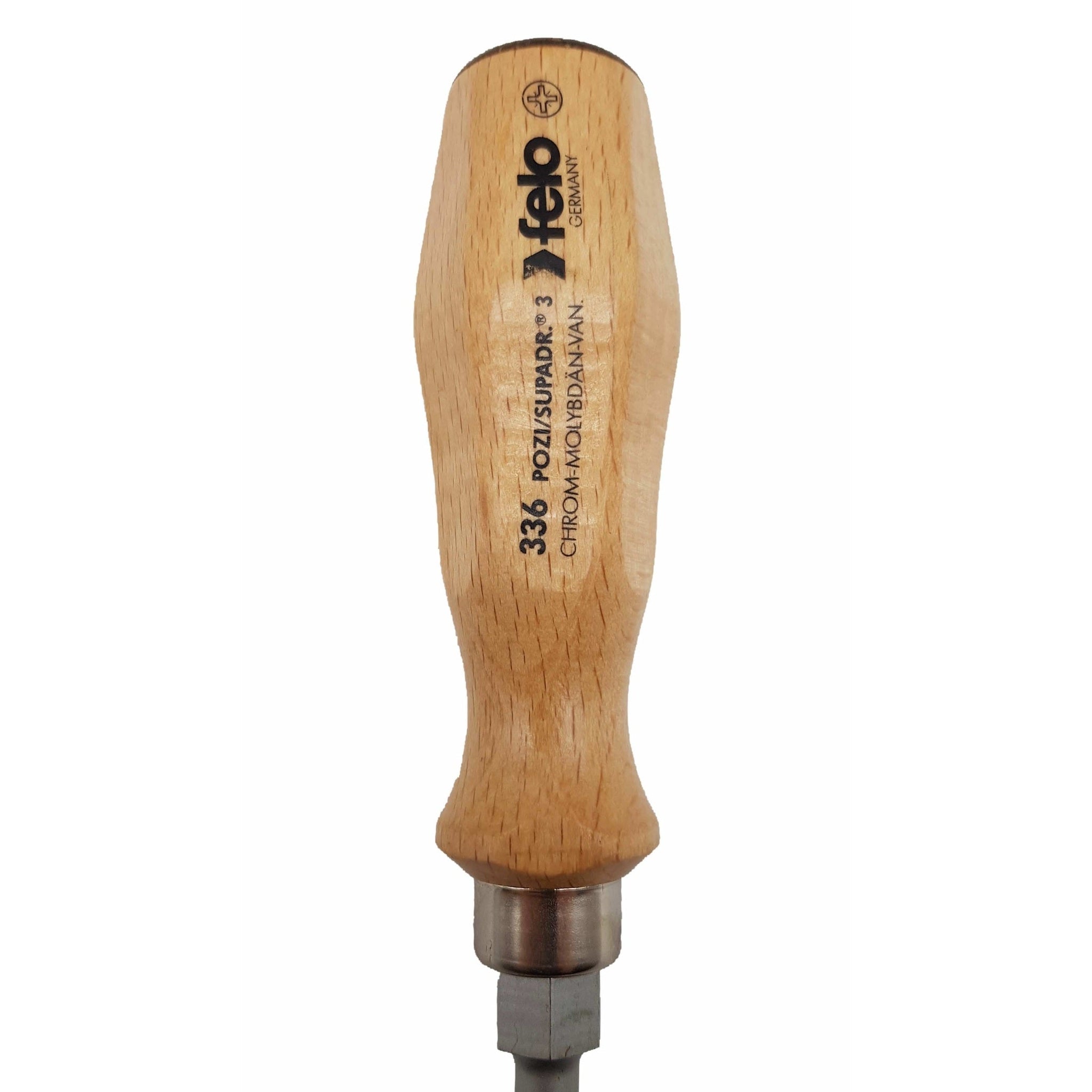 Felo 33630590 #3 x 150mm Wood Handle Pozidriv Screwdriver