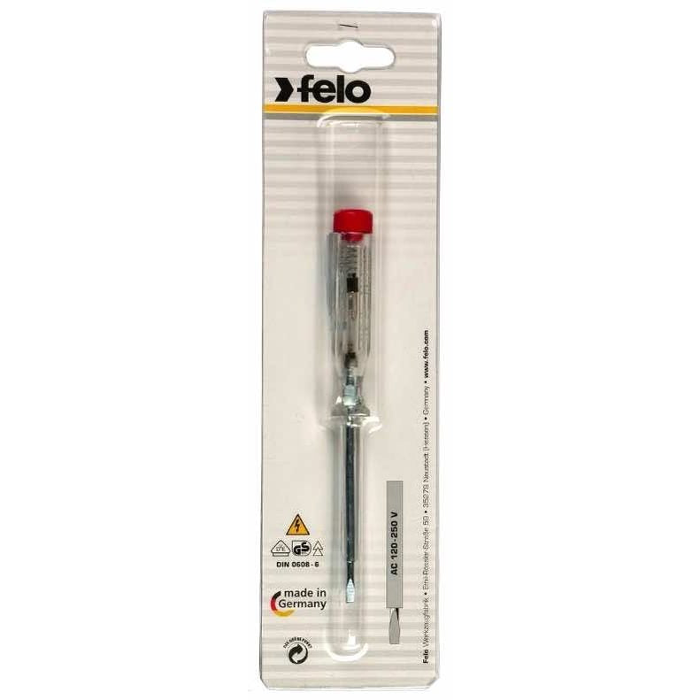 Felo 36130001 Screwdriver Voltage Tester 3.0x0.8x65 220-250V