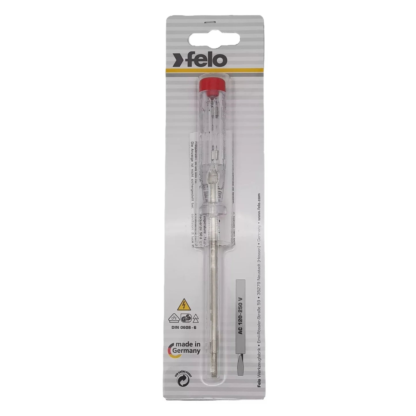 Felo 36135001 Screwdriver voltage tester 3.5X1X100 220-250 V