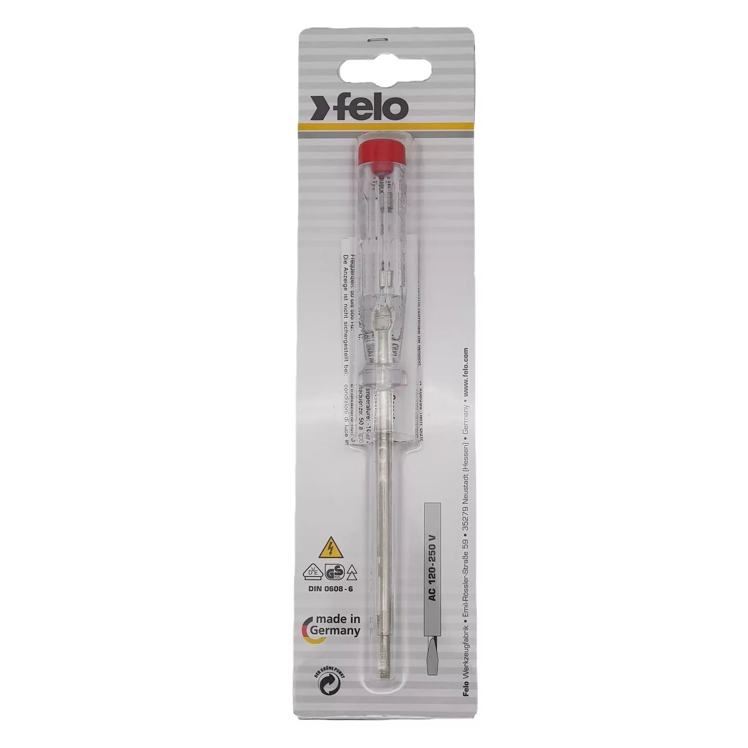 Felo 36135001 Screwdriver voltage tester 3.5X1X100 220-250 V