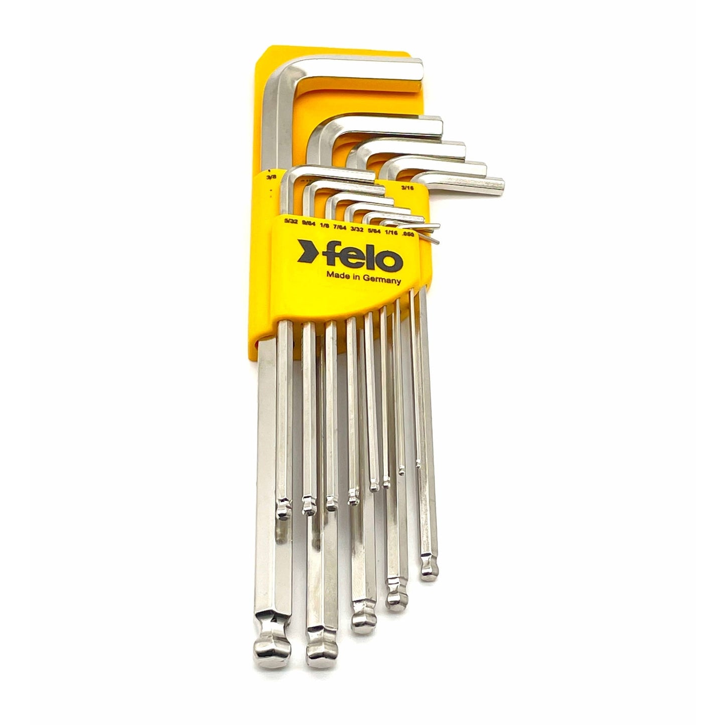 Felo 37513011 Ball End SAE Hex L-Key Set, 0.05" - 3/8", 13 Pieces