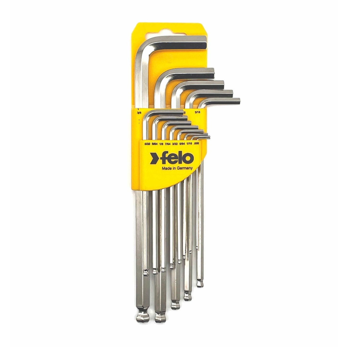 Felo 37513011 Ball End SAE Hex L-Key Set, 0.05" - 3/8", 13 Pieces