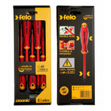 Felo 41385198 E-slim Insulated 5 Piece Slotted & Phillips Screwdriver Set