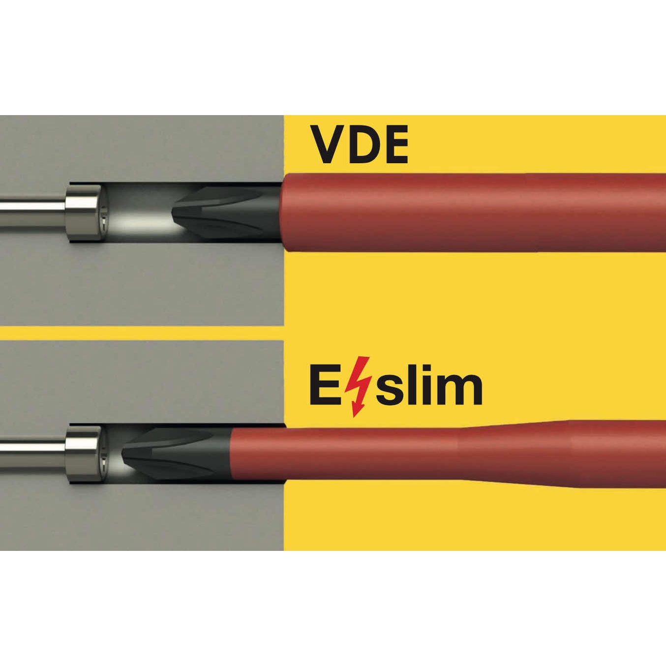 Felo 41393890 E-slim Insulated 3.5 x 0.8 x 100mm Slotted Screwdriver
