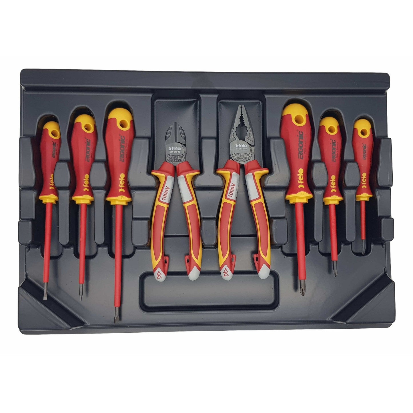 Felo 41398517 8 Piece XL Insulated Tool Set - Pliers and Screwdrivers