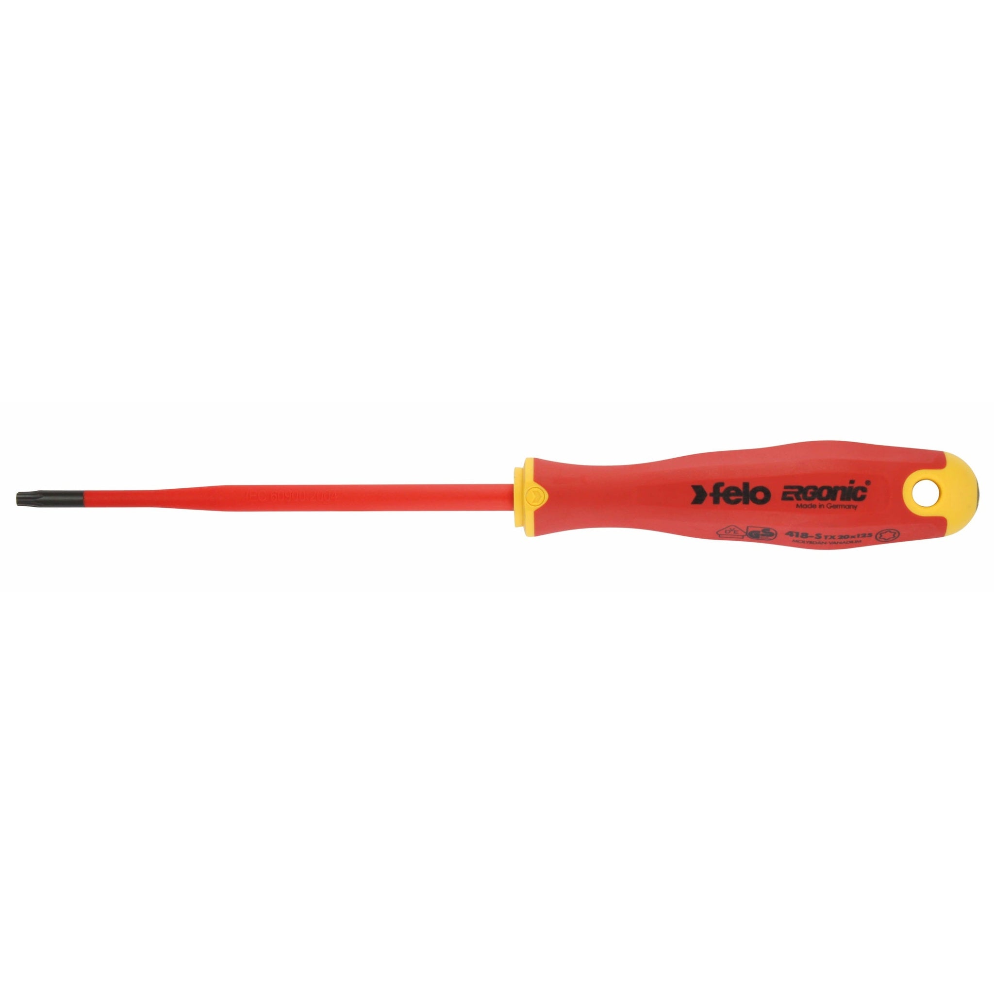 Felo 41884198 Ergonic E-SLIM VDE TORX Screwdriver Set, 4pcs
