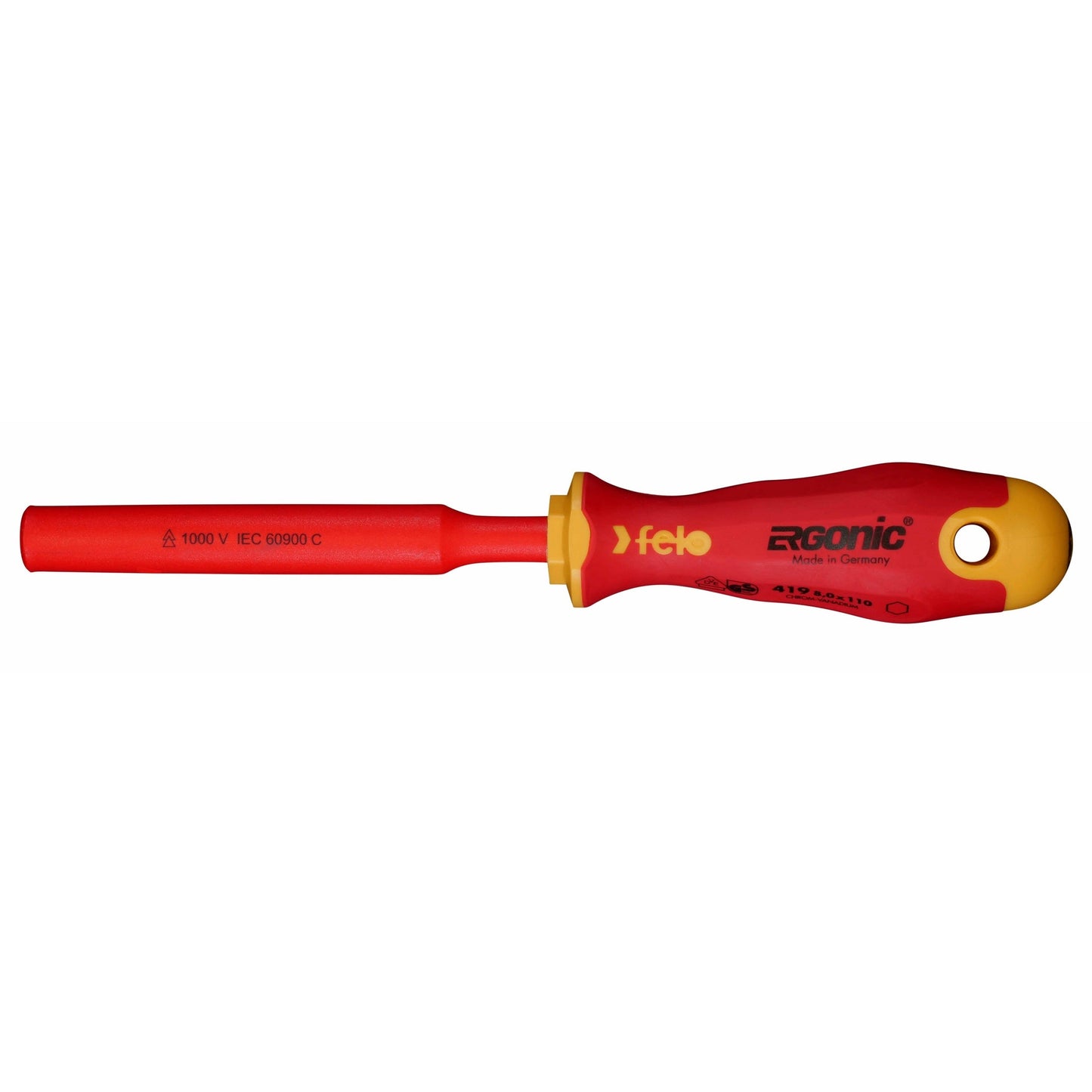 Felo 41908030 Dielectric screwdriver M-TECH Ergonic HEX 8.0x110