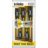 Felo 45095348 Ergonic Impact Screwdriver Set SL/PZ, 5 pcs