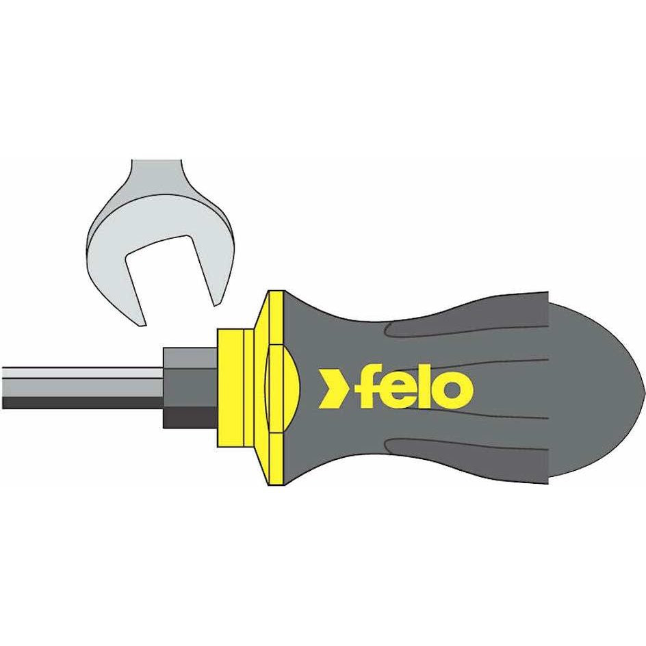 Felo 45120340 Ergonic with Striking Cap Pozidriv Screwdriver, PZ 2 x 100