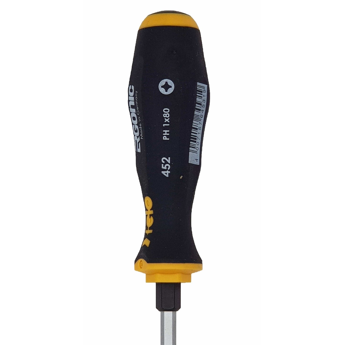 Felo 45210240 Ergonic #1 x 80mm Phillips Screwdriver - Hex Bolster and Striking Cap