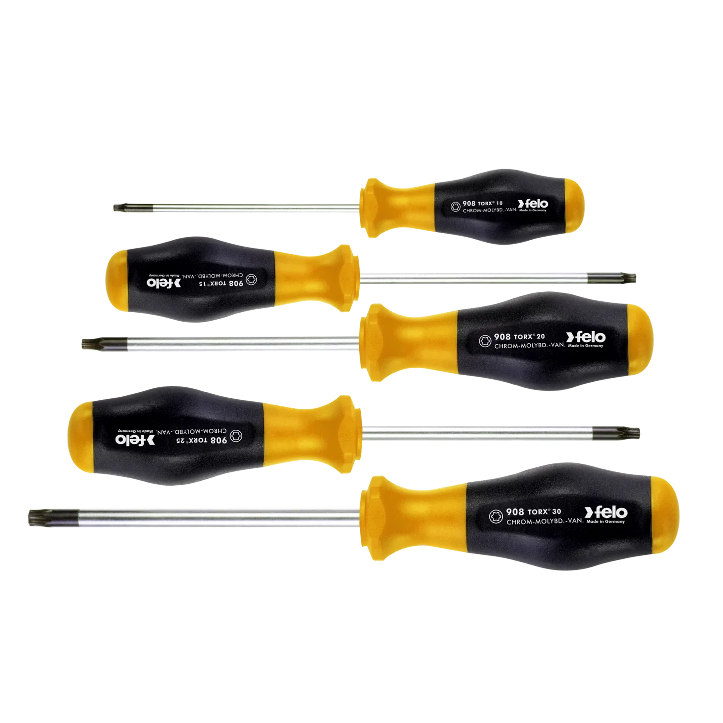 Felo 90895148 TORX Tx Screwdriver Set, 5 pcs
