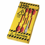 Felo 91396298 Set of Dielectric Screwdrivers SL/PH/SQ, 6 pcs