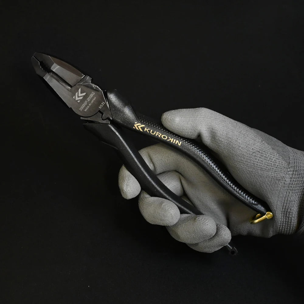 Fujiya Kurokin 3000SP-200BG Tekopen Offset Power Pliers 200mm