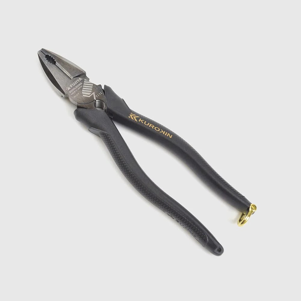 Fujiya Kurokin 3020N-225BG Eccentric Power Pliers with Thread Repair and Deburring