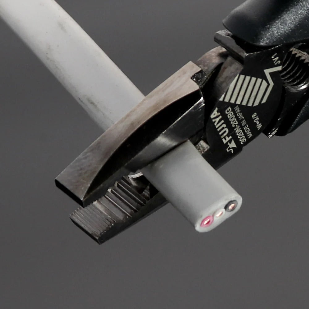 Fujiya Kurokin 3020N-225BG Eccentric Power Pliers with Thread Repair and Deburring