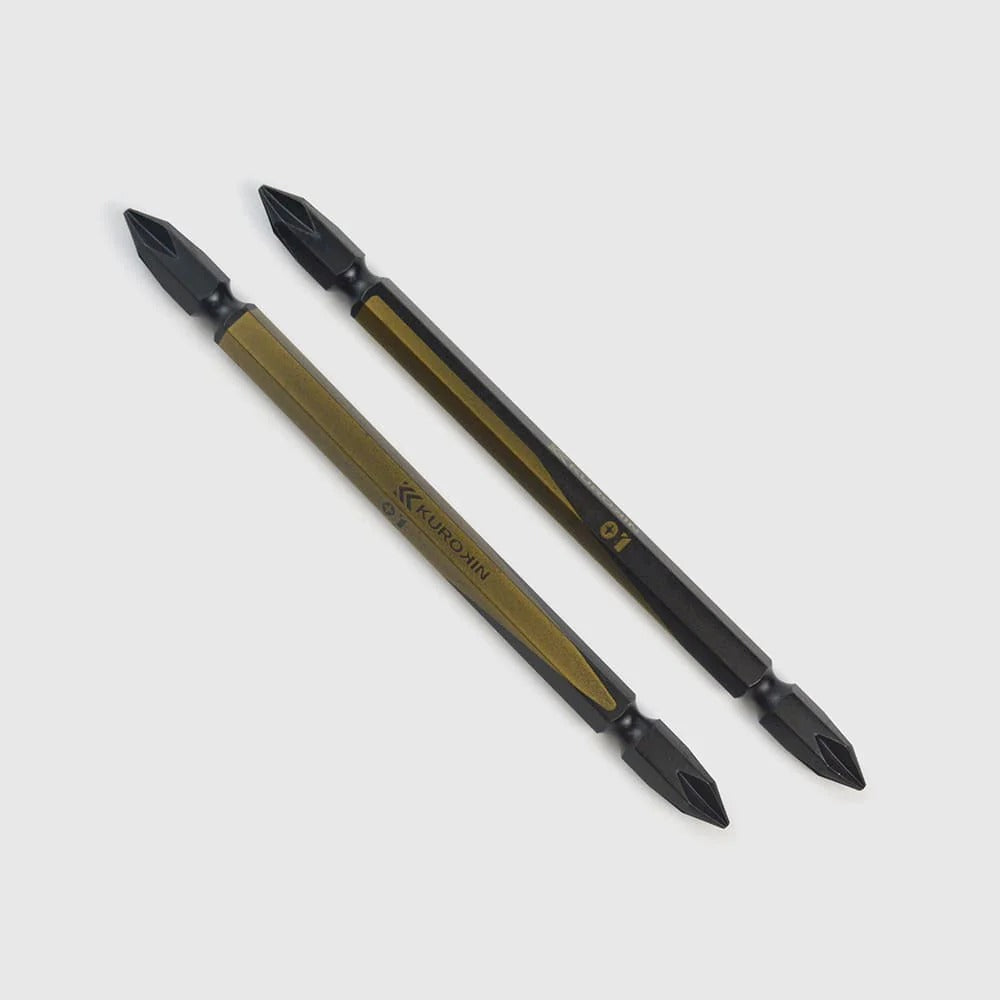 Fujiya Kurokin 5102-110-BG Double-ended bit, 2-piece set, +1 x 110mm
