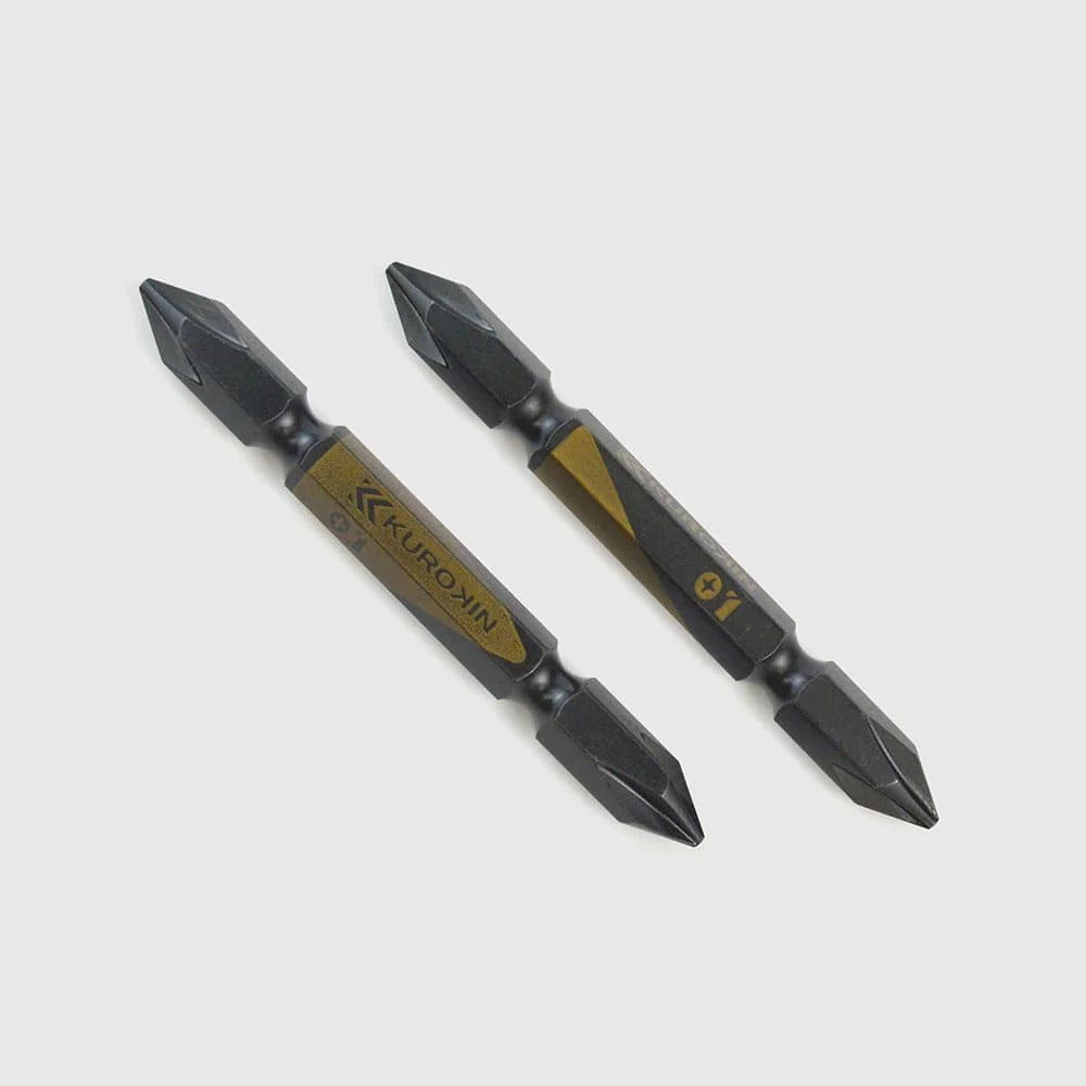 Fujiya Kurokin 5102-65-BG Double-ended bit, 2-piece set, +1 x 65mm