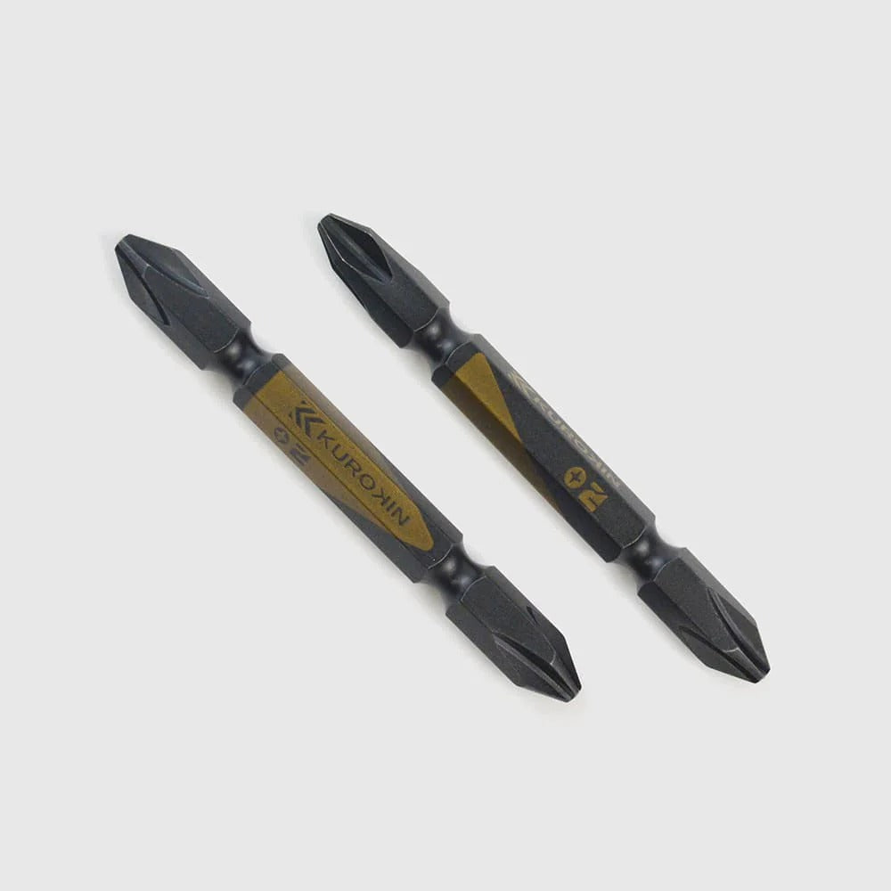 Fujiya Kurokin 5202-65-BG Double-ended bit, 2-piece set, +2 x 65mm