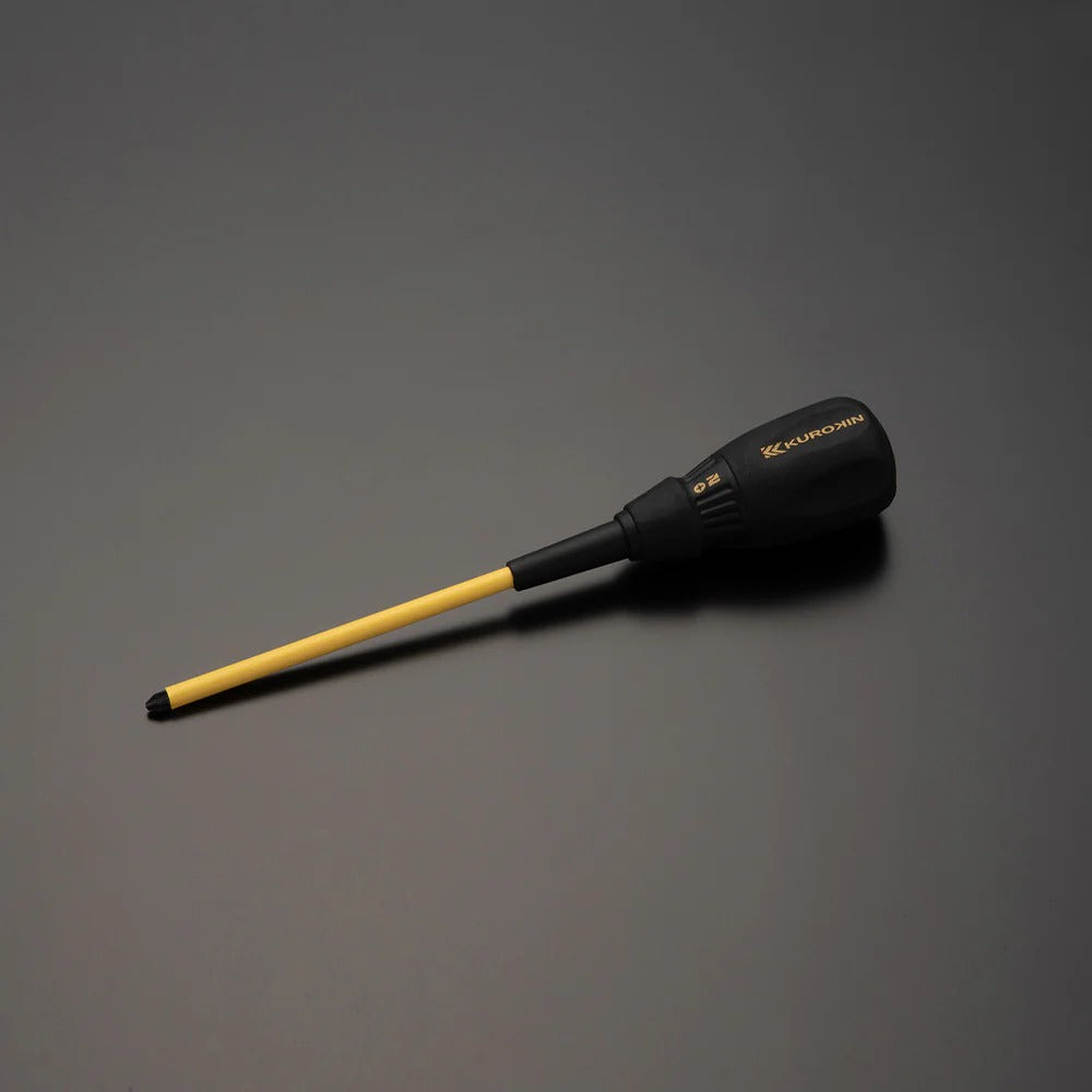 Fujiya Kurokin 526D-BG #2 Phillips Electrician's Screwdriver 150mm