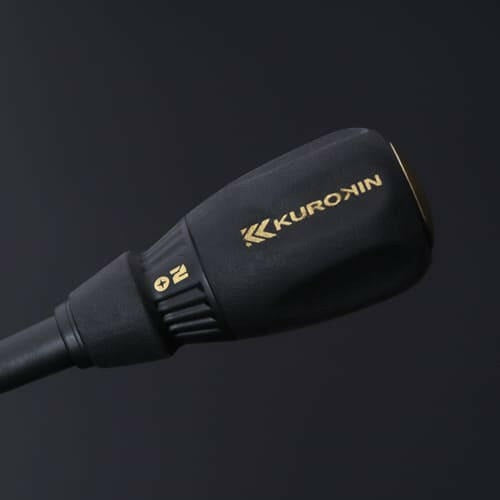 Fujiya Kurokin 526K-BG #2 Phillips Screwdriver, 150mm Shaft 236mm OAL