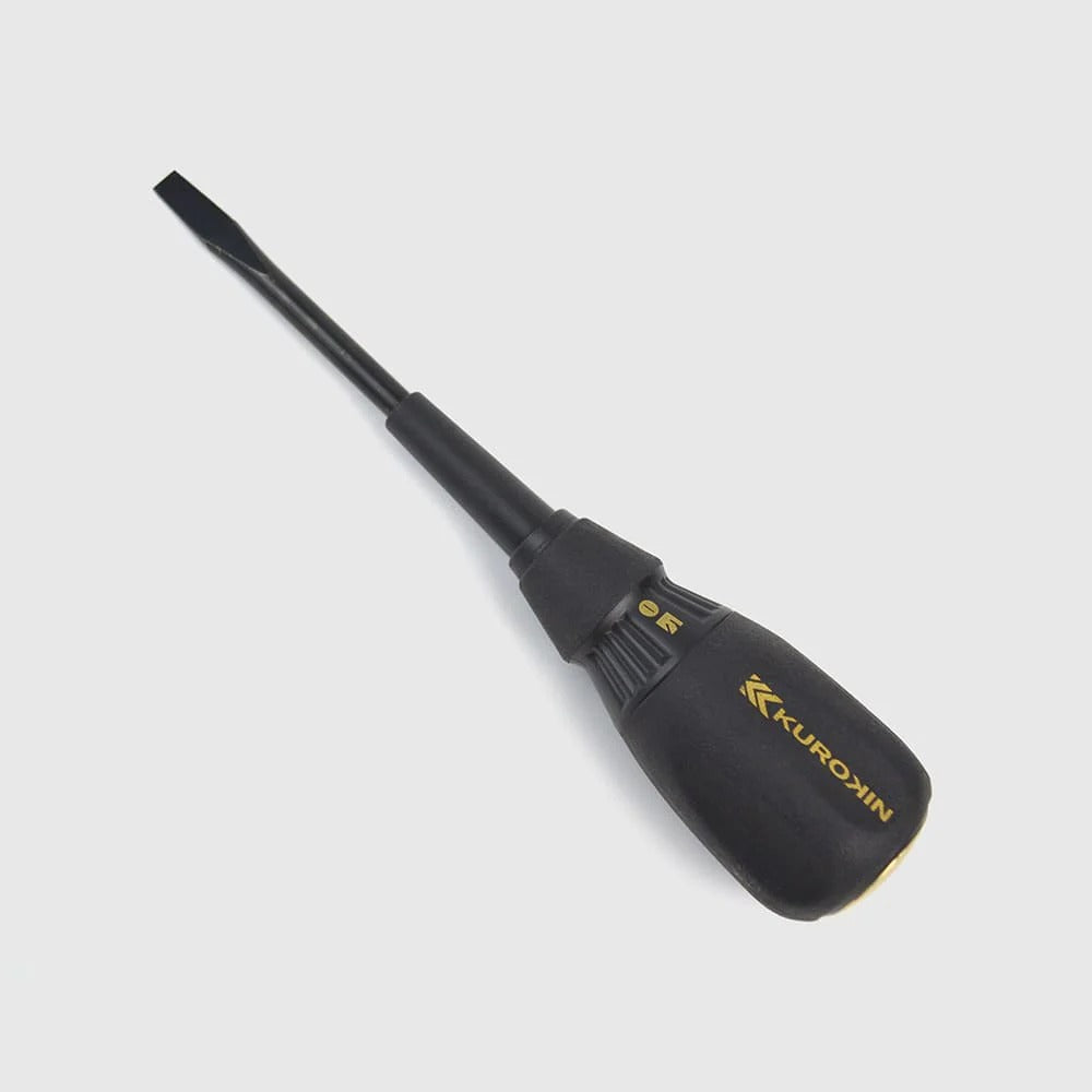 Fujiya Kurokin 564K-BG Slotted Screwdriver | 6mm Tip x 100mm Shaft 186mm OAL